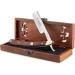 AP Donovan Straight Razor with Strop | 7/8 Blade | Mahogany Wood | Premium Shaving Tool for Men - Buy Online on GoSupps.com