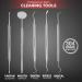 Premium 5-Piece Dental Care Set - Deep Tooth Cleaning Tools - Stainless Steel Dentist Kit for Personal Use - Buy Online on GoSupps.com