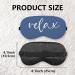 Blue Relax Silk Eye Mask | Adjustable Sleep Mask for Women & Men | Perfect for Travel & Naps - Buy Online on GoSupps.com
