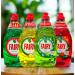 Krishna Stores Limited Fairy Washing Up Liquid 4 x 320 ml - Apple & Rhubarb Pomegranat Grapefruit Original Lemon (4 pack bundle)