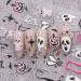JMEOWIO 3D Embossed Halloween Nail Art Stickers Decals Self-Adhesive 5D Cute Star Ghost Pumpkin Nail Supplies Nail Art Design Decoration Accessories 4 Sheets - Buy Online on GoSupps.com