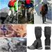 Pasanava Waterproof Leg Gaiters - Adjustable Snow Boot Gaiters for Outdoor Activities - One Size Fits Men and Women (Black) - Buy Online on GoSupps.com