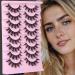 Manga Lashes | Wispy Cat Eye False Eyelashes | 8 Pairs Natural Look | Anime Russian Strip Lashes by Ruairie Z - Shop Internationally - Buy Online on GoSupps.com