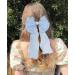 Silky Satin Big Bow Hair Barrette Set - 3PCS Champagne/Blue/Black Hair Clips for Women and Girls - Buy Online on GoSupps.com