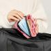 Period Bag | Sanitary Napkin Storage & Travel Makeup Pouch | Colorful Striped Alphabet Design - Buy Online on GoSupps.com