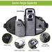 Pecute Hands Free Double Dog Running Lead with Wide Back Support Belt - Adjustable Dog Walking Belt with Multi Pouches (Large - 2 Leash Grey) - Buy Online on GoSupps.com