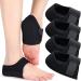 Heel spur inserts 2 pairs gel heel protector heel cushion heel spur bandage heel protection silicone heel protector suitable for heel analgesia/stress reduction EU36-45 (black) Black