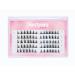Ninetynine Little Devil Style (12mm) 70pcs C Curl Individual False Eyelash Extension Reusable Natural Soft Volume Lashes Clusters