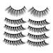FRCOLOR 3d Flexible False Lashes Pair luxury false magnetic natural look reusable fake eye fakes eyelash magnetic extension false false strip Curly Cruelty- Long False Eye Lashes