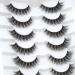 Happy Heartbeat 3D Faux Mink Cat Eye Lashes - Natural Soft Clear Band Wispy & Reusable - 7 Couples (No. 200) | International Shipping - Buy Online on GoSupps.com