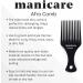 Manicare Afro Comb - Professional Hairdressing Tool for Curly, Wavy, Frizzy Hair - Wide Tooth, Anti-Static, Reduces Breakage, Gentle on Hair and Scalp - Buy Online on GoSupps.com
