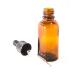 1oz Amber Glass Bottles for Essential Oils with Glass Eye Droppers - Set of 6 - Perfect for DIY Remedies | International Shipping Available - Buy Online on GoSupps.com