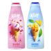 Keff Creamy Dessert Body Wash Product of Israel Moisturizing Body Wash with Shea Butter Vitamin E and Aloe Vera 16 Ounce (Pack of 2) (Jelly Bean & Mango Sorbet)