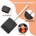 200 Pcs 2 Foam Brushes Set with Wood Handle for Painting - Ideal for Acrylics, Stains, Varnishes, DIY Crafts - Sponge Paint Brushes for Classroom, Students, Kids (Black) - Buy Online on GoSupps.com