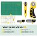 Magicfly Rotary Cutter Set Quilting Kit Including Fabric Cutter Wheel and Mat A3 Patchwork Ruler Carving Knife Replacement Cutter Blades for Fabric Sewing Quilting - Buy Online on GoSupps.com