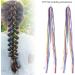 Hair Tinsel Durable Braiding Hair String Styling Braiding Hair String Beautiful hair Tinsel Kit for Party Individual Use(6mm color flat hair rope) - Buy Online on GoSupps.com