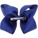 Sibba Ribbon Hair Bows Clips Barrettes 6 Inch Vintage Ponytail Holder Cheerleading Hairpin - 2 PCS Dark Blue - Buy Online on GoSupps.com