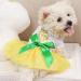 Summer Mesh Dog Dress for Small Dogs - Cute Princess Outfit for Yorkies Chihuahuas & Teacup Puppies - Perfect Dog Birthday Clothes in Medium Yellow - Buy Online on GoSupps.com