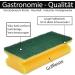 Professional Quality XL Scourer Jumbo - Dishwashing & Cleaning Sponge (Pack of 30) - 15.5x6.8x4 cm - Yellow/Green - International Shipping - Buy Online on GoSupps.com