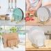 ChengFu Bamboo Baby Plate Holder | Kitchen Cabinet Organizer for Baby Dishes and Utensils - Buy Online on GoSupps.com