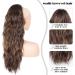 26 Inch Long Wavy Ponytail Extension | Synthetic Hair | Brown Mixed Honey Blonde Color | Daily Wear Drawstring Hairpiece - Buy Online on GoSupps.com