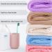 Buy Brown Microfiber Hair Turban Towel with Button | Perfect for Long Hair | Fast International Shipping - Buy Online on GoSupps.com