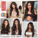 BooYoor Halo Hair Extensions - 20 Inch Dark Brown Curly Hair Pieces for Women - Buy Online on GoSupps.com