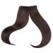SEGO Pony Hairpiece 2 Clips Extensions Fringe Bangs One Piece In Front Hair Hair Extension like Real Hair Dark Brown