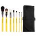 Bdellium Tools Professional Makeup Brush Studio Series - Basic 7pc. Brush Set with Roll-Up Pouch