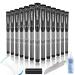 CHAMPKEY Comfortable Golf Grips Set of 13 - Choose Between 13 Grips with 15 Tapes and 13 Grips with All Repair Kits Black&Grey(Repair Kits Included) Midsize