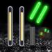 TRZLIFE Fishing Glow Sticks, 100 PCS Upgraded Lucky Fishing Green Light Unique Secret Formula Brings Brighter Longer Lasting More Visible Fishing Light Sticks Used on Float, Bobbers, Rod tip, Pole