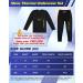Men's Thermal Underwear Set - 3 Pcs Long Johns Base Layer in Black, Size XL - Buy Online on GoSupps.com