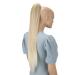 CAISHA 28" Extra Long Straight Ponytail Hairpiece Heat-resistant Synthetic Fibres Blond Mix H77 blond mix #27T613 H77