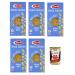 Italian Gourmet E.R. Barilla Ditalini Rigati Senza Pack of 5 Gluten-Free Pasta Made with White Corn Yellow Corn and Brown Rice 400g
