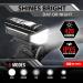 BLITZU Ultra Bright Type-C USB-C Rechargeable Bike Light Set - Front Headlight and Back Taillight for Night Riding - Easy to Install - Black - Buy Online on GoSupps.com
