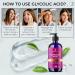 InstaSkincare Glycolic Acid Serum 15% - 8oz Extra Large for Radiant Skin Texture Improvement & Fine Lines - Best Serum for Uneven Tone - Buy Online on GoSupps.com
