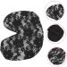 Lace Flowers Eye Eyeshadow Eye Protection Comfortable Eye Protection Cool Sleep Sleep Eye Elastic Eye Polyester Travel Glasses For 22x9x0.8cm Black - Buy Online on GoSupps.com