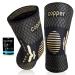 Copper Knee Support for Women/Men 2 Pack - Best Knee Brace Compression Sleeve Support for Arthritis Knee Pain Meniscus Tear ACL MCL Joint Pain Relief Running Sports Squats XXL Copper-Black