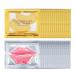 30 PCS Lip Mask Under Eye Mask 24K Gold Eye Mask Moisturizing Nourishing Lip Mask for Dry Lips Collagen Lip Mask Reduce Lip Lines Eye Patches for Puffy Eyes Dark Circles