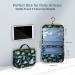 Men's Hanging Travel Toiletry Kit Bag - Waterproof Organizer with Dinosaur Cartoon Design - Blue - Buy Online on GoSupps.com