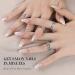 Elegant Milky White Acrylic Press on Nails | Jofay Fashion False Nails | Medium Almond Shape | Natural & Reusable | 24pcs | Women Girls Gift - Buy Online on GoSupps.com