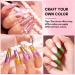 Makartt Mirror Chrome Nail Powder Set - 10 Colors Metallic Pigment with Sticks for Gel Nails - Nail Decoration Kit for Mirror Effect - Buy Online on GoSupps.com