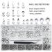 Nibiru White Rhinestones Glass Gemstones Kit for Nail Art - 3830PCS Multi Shapes Sparkly Flatback Mix with Wax Pen - Buy Online on GoSupps.com