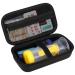 Canboc Hard Carrying Case for Asthma Inhaler, Inhaler Spacer for Adults and Kids, Masks, Travel Inhaler Case with Mesh Pocket fit Packets of Medication and Other Essentials, Black Large(black)