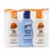 Malibu Sun Travel Essentials with Medium Suncream Protection and Soothing Aftersun Lotion Water Resistant SPF 15 and 20 Multipack 3 x 100ml