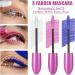 EONFAVE Colorful mascara set 3 colors mascara water resistant voluminous and curly mascara white pink blue durable and volume long eyelashes eye makeup for Halloween party weddings - Buy Online on GoSupps.com