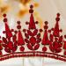 AW BRIDAL Red Queen Crown - Wedding Tiara for Women | Princess Headpiece for Prom, Pageant and Halloween - Buy Online on GoSupps.com