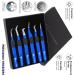 Silakor 6 Piece Eyelash Extension Tweezers Set - Stainless Steel Isolation & Classic Lashes Tweezers (Blue) - Buy Online on GoSupps.com