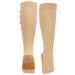 High Elastic Compression Socks with Zipper | Soft Nylon Washable Open Toe | Reusable Calf Support Stockings for Men & Women (L XL Skin Color) - Buy Online on GoSupps.com