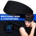 EasYoung 6-Pack Men's Sweat Wicking Headbands - Non Slip Hairband for Running & Fitness - Black - Buy Online on GoSupps.com